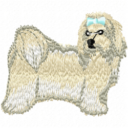 Dogs Embroidery Design 5